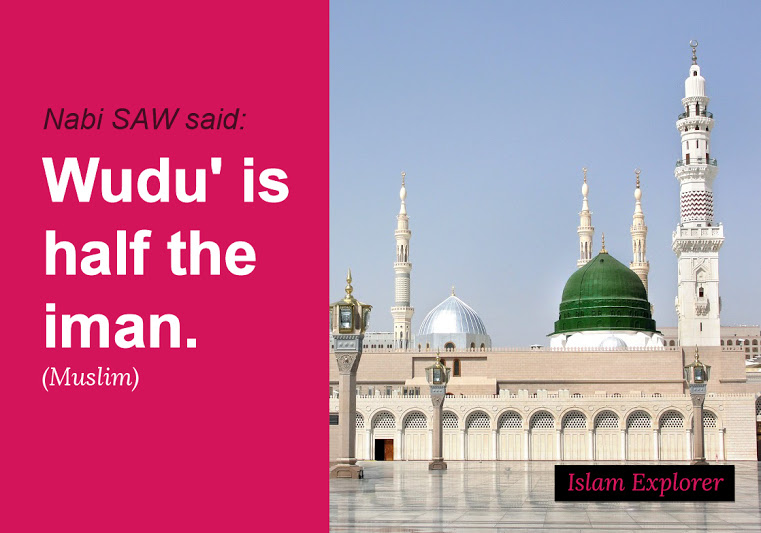 Wudu’ is half the iman.