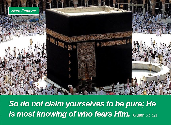 So do not claim yourselves to be pure