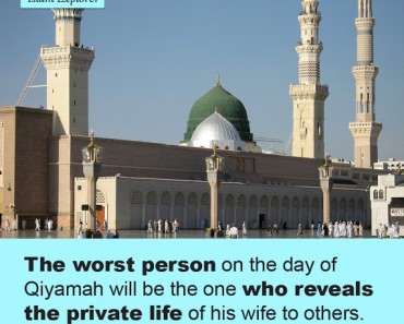 The worst person on the day of Qiyamah