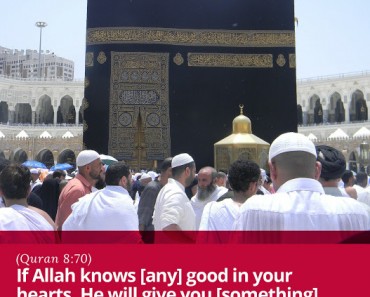 If Allah knows [any] good in your hearts