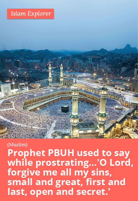 Prophet PBUH used to say while prostrating… 
