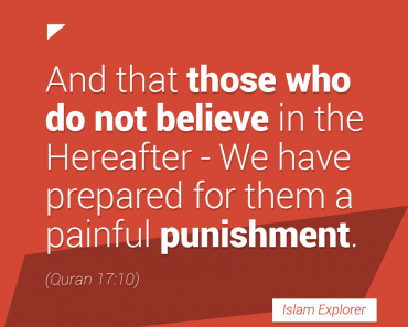 And that those who do not believe in the Hereafter