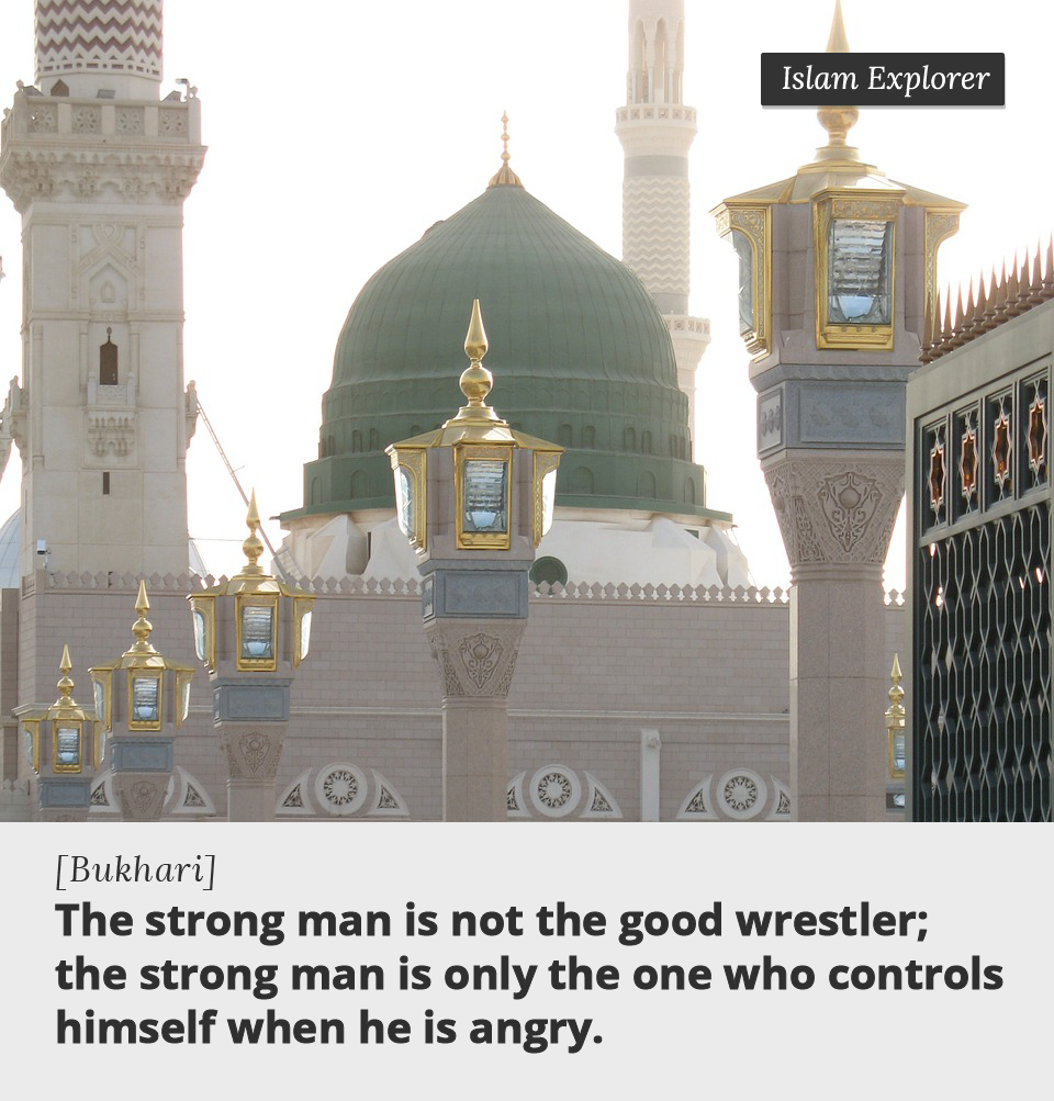 The strong man is not to the good wrestler