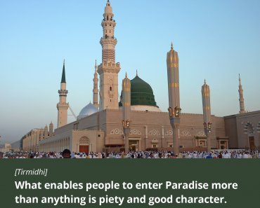 What enables people to enter Paradise