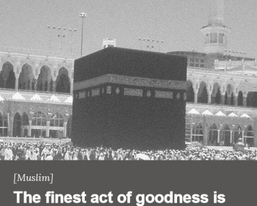 The finest act of goodness