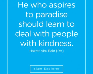 He who aspires to paradise
